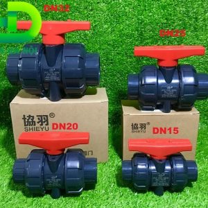Van bi rắc co PVC 7 Van bi nhựa rắc co